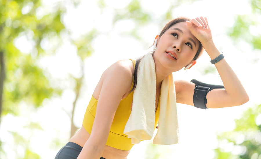 運動で汗腺を鍛える